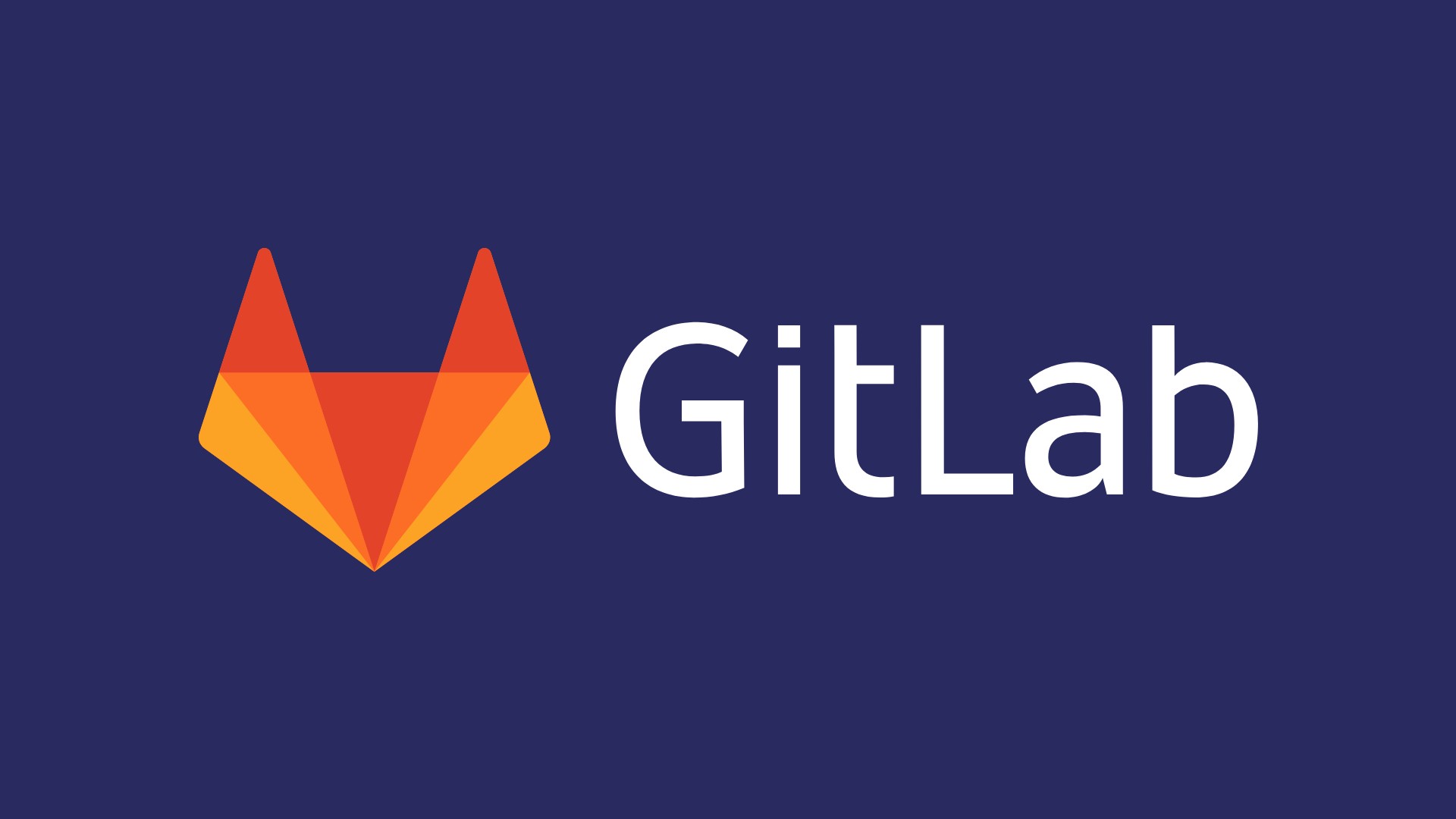 Gitlab logo on purple background